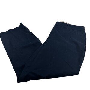 Talbots Women's Sz 12 Pant Crop The Perfect Crop Two Front Pockets Blue Preowned